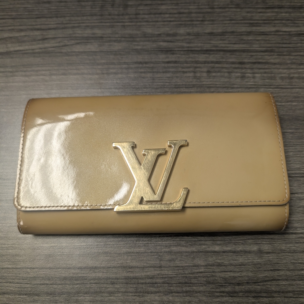 Louis Vuitton Porteruille Louise Dune Vernis Long Wallet